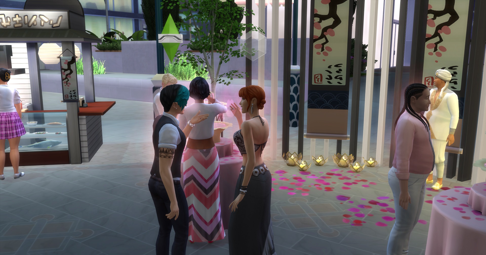 Gus and Angela flirting heavily at Romance Festival