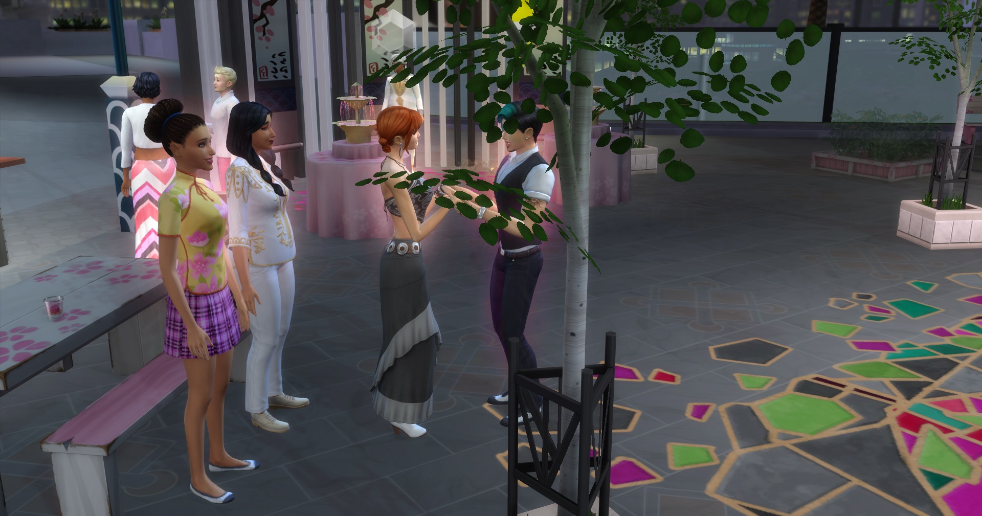 Gus asking Angela to marry him