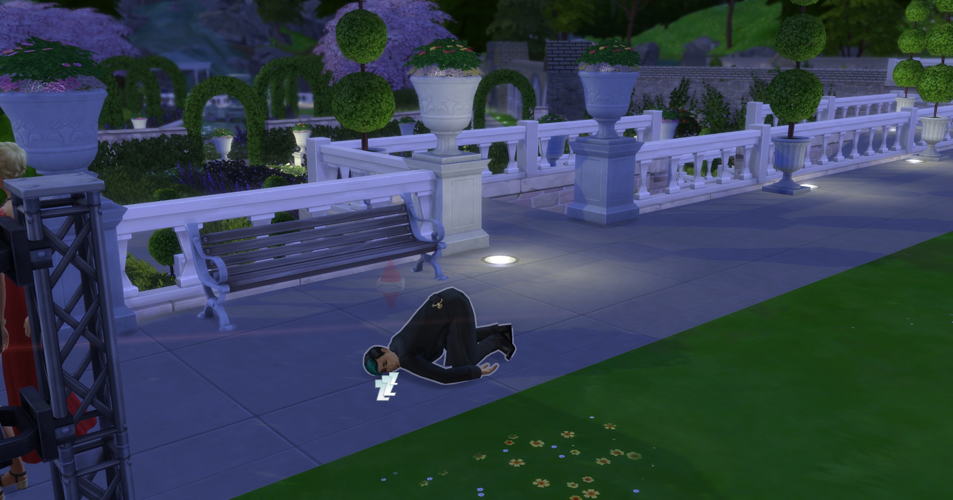 Gus passed out at Party